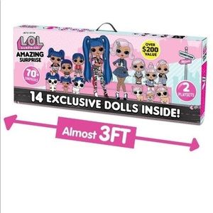 L.O.L. Surprise Amazing Surprise with 14 Dolls 70+ Surprises Brand New Unopened!